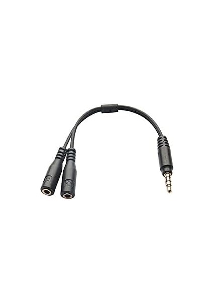 HY-X77 Siyah + Mic To 3,5mm 0.15M Kulaklık Çevirici