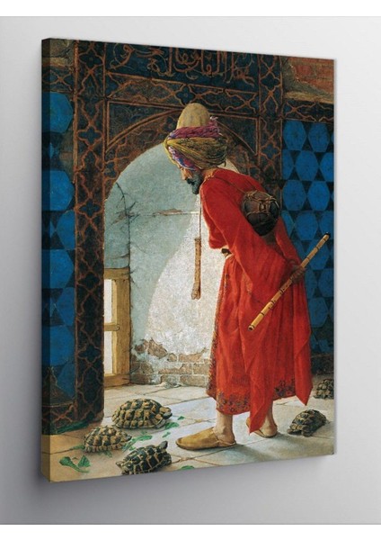 Kanvas Tablo Kaplumbağa Terbiyecisi 50 x 70 CNVSDKEY-127337-50-70