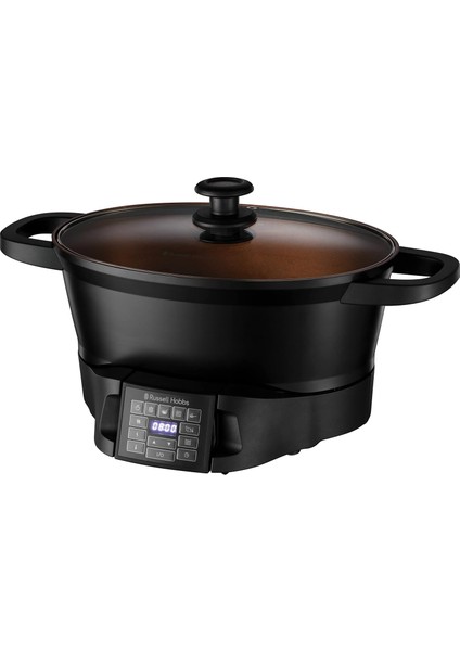 Hobbs Çok Amaçlı Pişirici 6,5 L 8 Pişirme Fonksiyonu ( Pişirici, Yavaş Pişirici, Buharlı Pişirici, Pilav Pişirici, Kızartma Tenceresi, Sous Vide Pişirici, Tutma Kabı)Bulaşık Makinesinde Yıkanabilir 28270-56