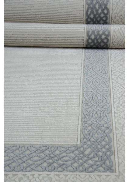 Mora Çerçeveli Krem Akrilik Makine Halısı indirimleri