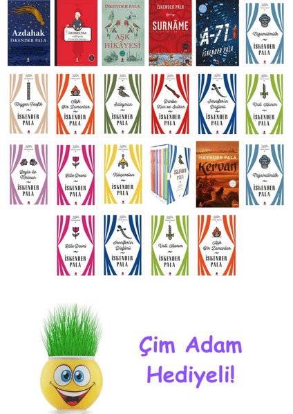 Iskender Pala 22 Kitap Seti + Çim Adam Hediye