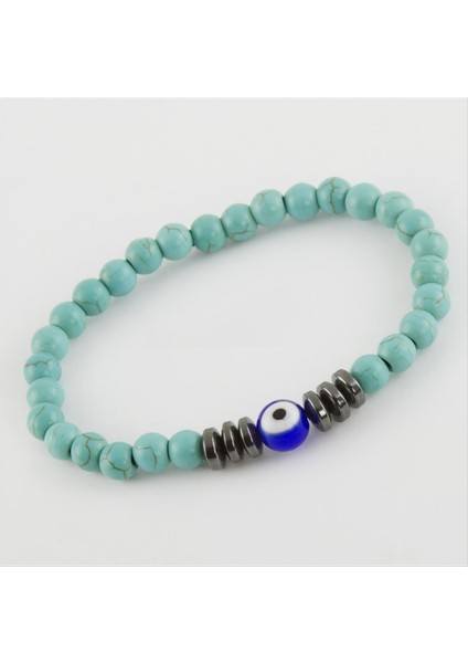 Turkuaz Hematit Doğaltaş Bileklik