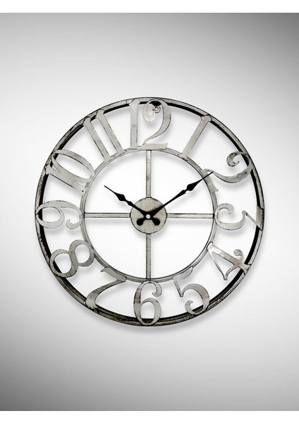 DM40GK Rakamlı Metal 40 cm Duvar Saati Gri