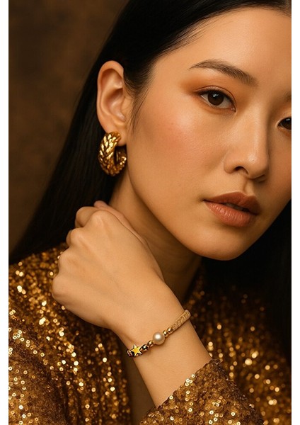 Incili Makrome Bileklik