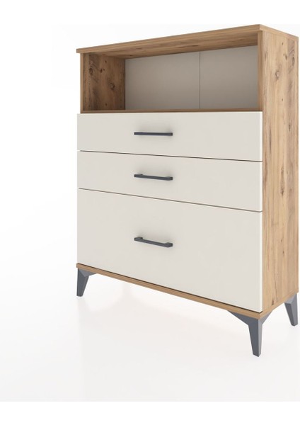 Arges Şifonyer Tek Raflı 3 Çekmeceli 88X30X106 Çam-Aytaşı modelleri