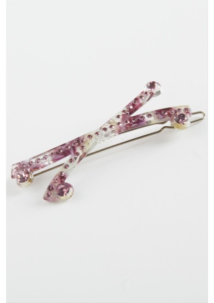 Çarpı Taşlı Klipsli Toka