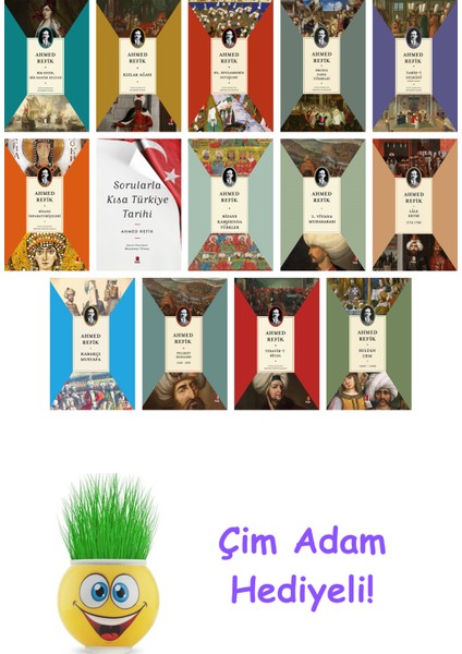 Ahmed Refik 14 Kitap Seti + Çim Adam Hediye
