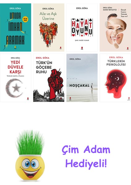Erol Göka 8 Kitap Seti + Çim Adam Hediye