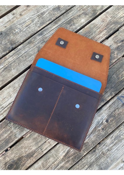 Deri Ipad/tablet Çantası El Yapımı