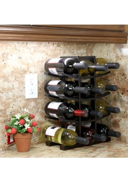 Startec WR1132 Fächer Espresso Bambus Weinregal fiyatları