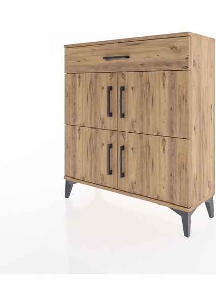 Arges Şifonyer 3 Raflı Tek Çekmeceli 4 Kapaklı 88X30X96 Çam-Çam modelleri