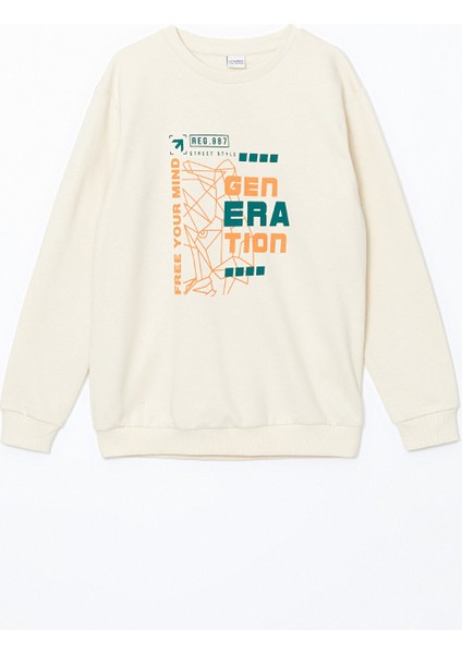 Yeni Sezon Bisiklet Yaka Erkek Çocuk Sweatshirt
