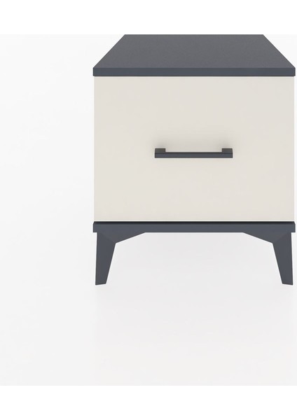 Hyperion Komodin Tek Çekmeceli 44X44X48 Antrasit-Aytaşı