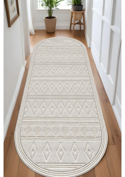 Renkli Dijital Baskılı Kaymaz Taban Modern Mutfak ve Salon Halısı, Yıkanabilir