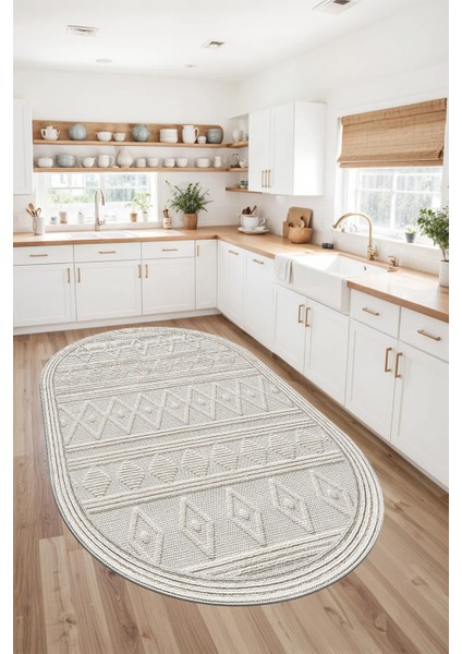 Renkli Dijital Baskılı Kaymaz Taban Modern Mutfak ve Salon Halısı, Yıkanabilir fırsatları