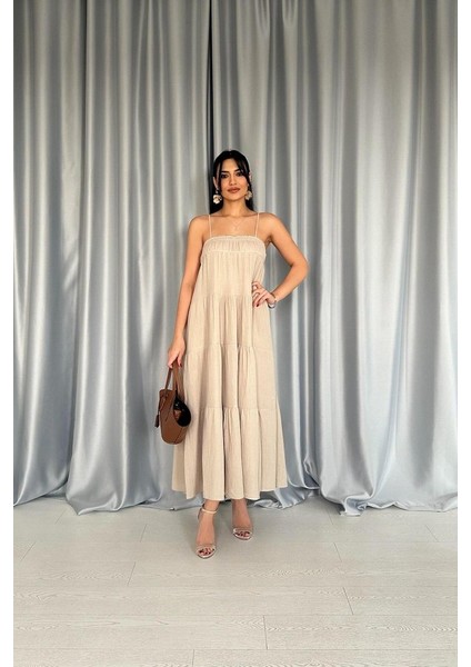 Taş Askılı Parçalı Müslin Elbise fiyatları