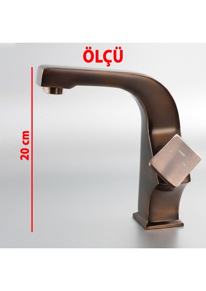 Bronz Lavabo Bataryası Estetik Tasarım, Uzun Ömürlü Zarif Dayanıklı Paslanmaz Metal Banyo Musluğu fiyatları