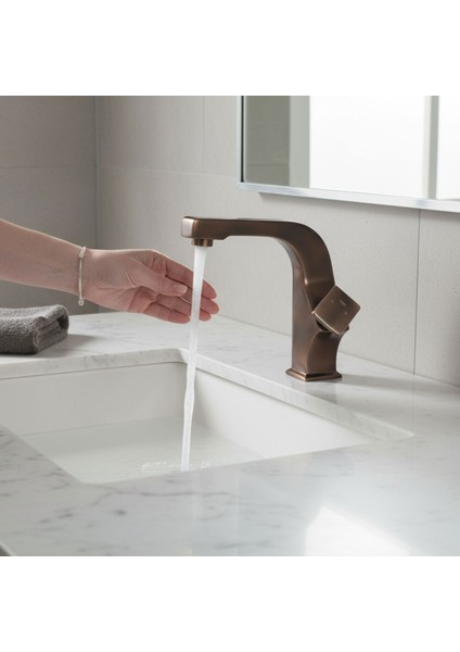 Bronz Lavabo Bataryası Estetik Tasarım, Uzun Ömürlü Zarif Dayanıklı Paslanmaz Metal Banyo Musluğu fırsatları