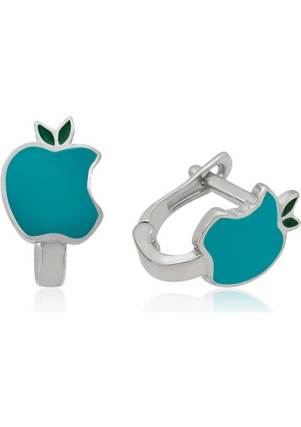 ​gümüş Turkuaz Elma Çocuk Küpesi fiyatları