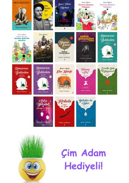 Sinan Yağmur 18 Kitap Seti + Çim Adam Hediye