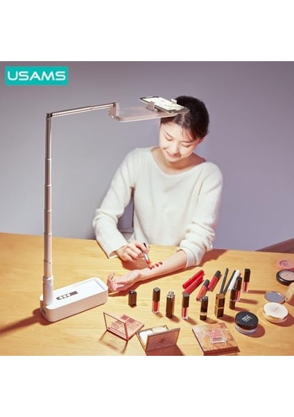 US-ZB209 Online Ders ve Yayın Için Ledli,monopodlu,kumandalı,şarjlı Taşınabilir Telefon Standı modelleri