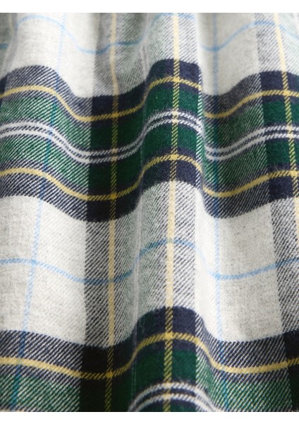 Kadın Koyu Yeşil Gap Logo Flannel Boxer Şort modelleri