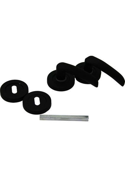 Çelikel Eriş-10 Amerikan Oda Kapı Kolu Siyah (4172)