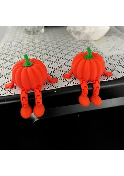 2 Adet Dekoratif Bal Kabağı Figürü, Oturan Biblo, Masa ve Raf Süsü fiyatları