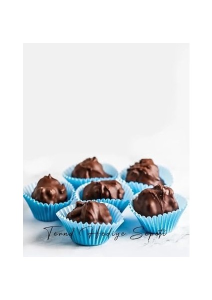 Hediye Sepeti Takribi 200 Adet Mini Boy Mavi Truff Çikolata Kağıdı, Lokum Kağıdı, Muffin Kek Kalıbı 30X20 mm Doğum Günü Parti Dekorasyonu Için fiyatları