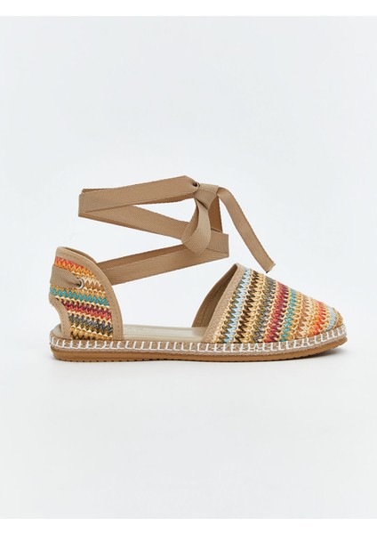 Yeni Sezon Bilekten Bağlamalı Kadın Hasır Sandalet fiyatları