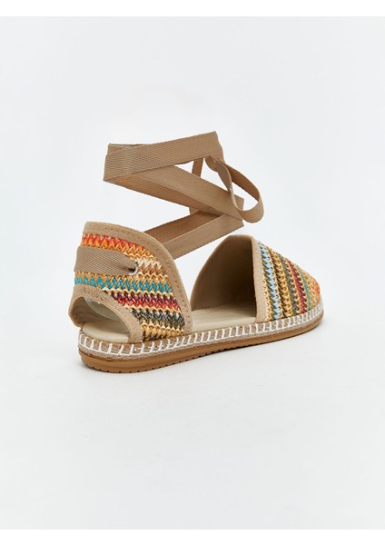 Yeni Sezon Bilekten Bağlamalı Kadın Hasır Sandalet indirimleri