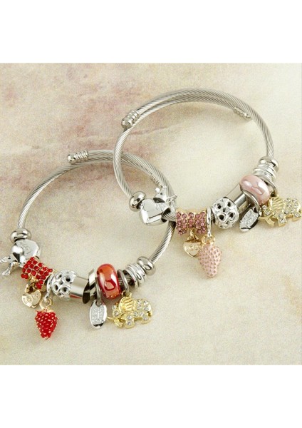 Çilek Panora Bileklik