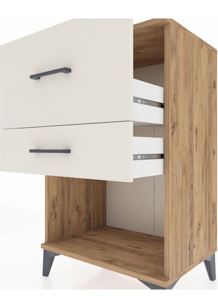 Hyperion Komodin 2 Çekmeceli 60X44X96 Çam-Aytaşı indirimleri