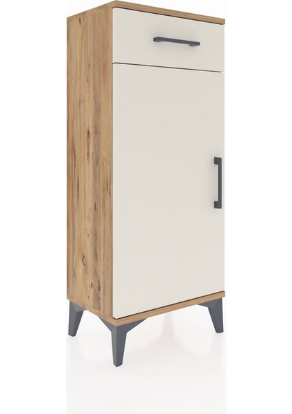 Arges Komodin 2 Raflı Tek Çekmeceli Tek Kapaklı 44X30X106 Çam-Aytaşı fiyatları