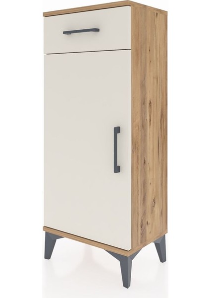 Arges Komodin 2 Raflı Tek Çekmeceli Tek Kapaklı 44X30X106 Çam-Aytaşı modelleri