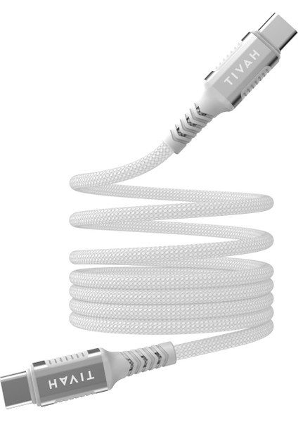 CB6297 Type-C To Type-C Manyetik Şarj Kablosu PD60W