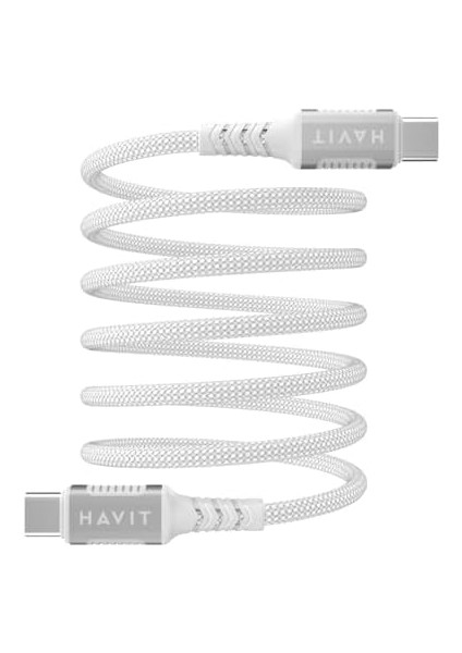 CB6297 Type-C To Type-C Manyetik Şarj Kablosu PD60W modelleri