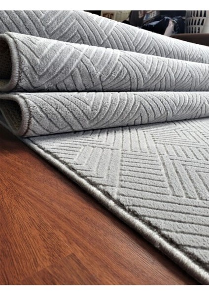 Yumuşak ve Hafif Gri Rölyef Yolluk, Kaymaz Taban, Yıkanabilir, Konforlu Yüzey fiyatları