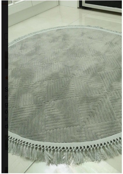 Yumuşak ve Hafif Gri Rölyef Yolluk, Kaymaz Taban, Yıkanabilir, Konforlu Yüzey