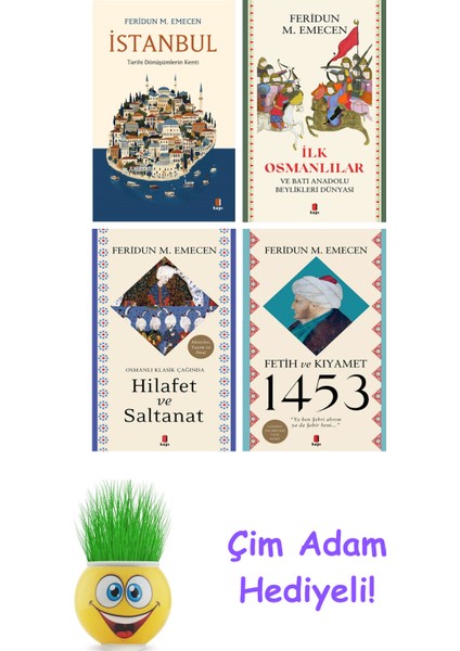 Feridun M. Emecen 4 Kitap Seti + Çim Adam Hediye
