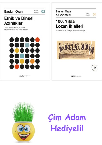 Baskın Oran 2 Kitap Seti + Çim Adam Hediye