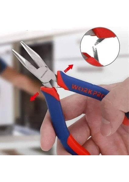 WP231095 125 mm Cr-V Elektronikçi Profesyonel Mini Kargaburnu fiyatları