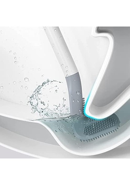 Klozet Fırçası Tuvalet Fırçasısilikon Wc Klozet Mutfak Temizlik Fırçası Kanca Hediyeli fiyatları