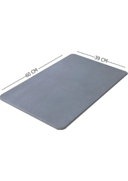 Mavi Kaymaz Tabanlı Sihirli Su Emici Banyo Paspası 40X60 cm modelleri