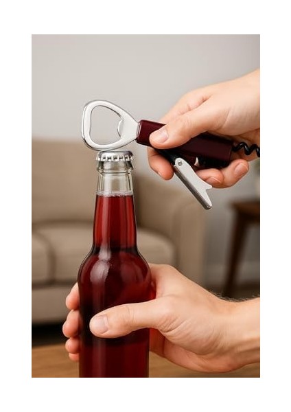Store Paslanmaz Çelik Türbişonlu Şarap ve Şişe Açacağı – Ergonomik Kolu ve Dişli Mekanizmalı, Kullanım, (Siyah) fiyatları