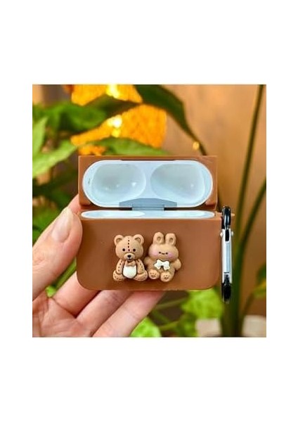 Pro - Pro2 ile Uyumlu Ayıcık Tasarımlı Kalın Silikon Kılıf - Kahve fiyatları