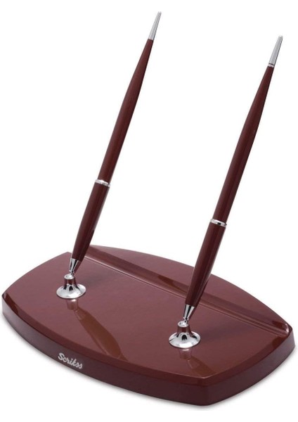 17 Ikili Masa Takımı Siyah Dolma Kalemtükenmez