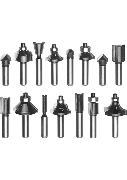 Einhell 15 Parça Karışık Freze Ucu Seti 8 mm Şaft