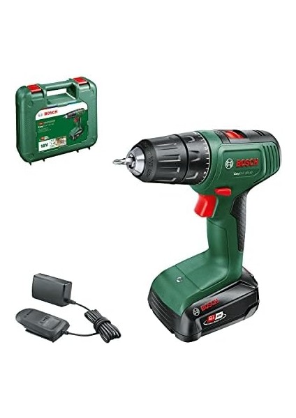 Home And Garden Easydrill 18V-40 Akülü Vidalama Makinesi (Ahşap, Metal ve Plastik Üzerine Vidalama Veya Delme; 18 Volt Sistem; 1 x Akü 2,0 Ah; Çanta Içinde) fiyatları