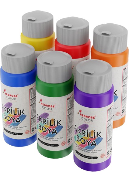 Rose Ara Renkler Akrilik 6&apos;lı Set 6X60 ml